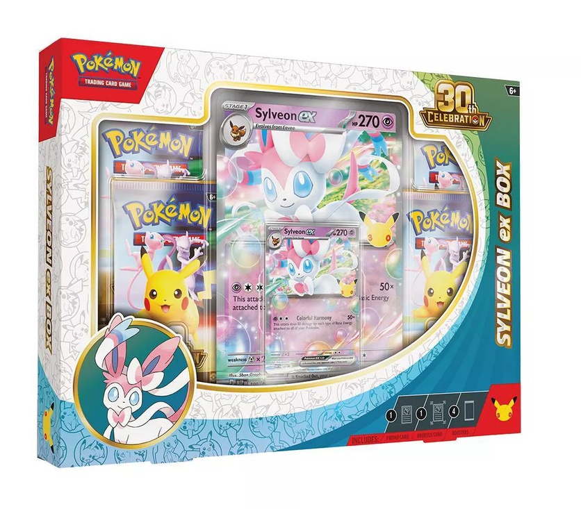 Pokémon Trading Card Game: 30th Celebration Sylveon ex Box
